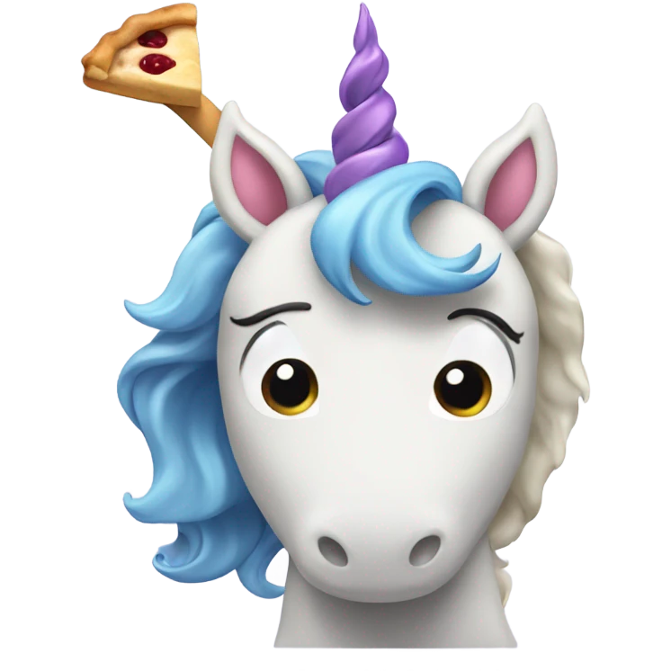 A unicorn baking a pie emoji