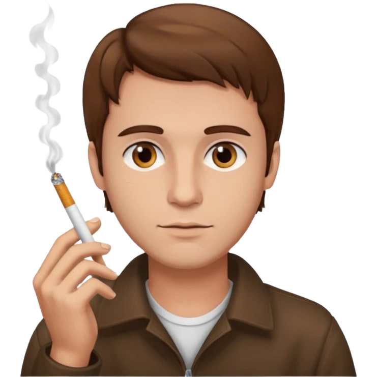 garcon brun cigarette  emoji