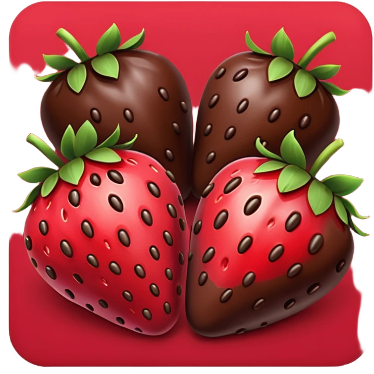 chocolate covered fruit emoji