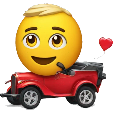 Rayo y carro emoji