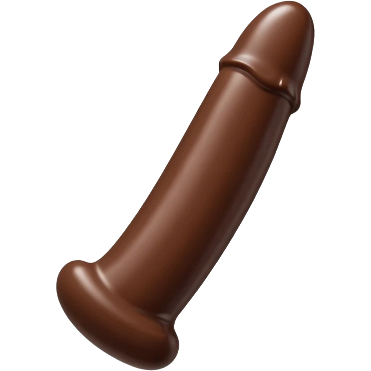 curved chocolate dildo emoji