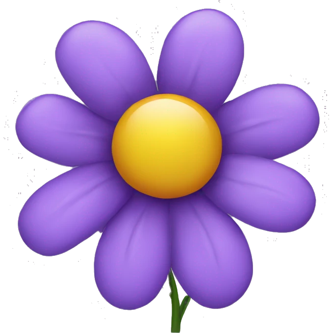 purple flower emoji