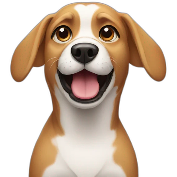 Funny dog emoji