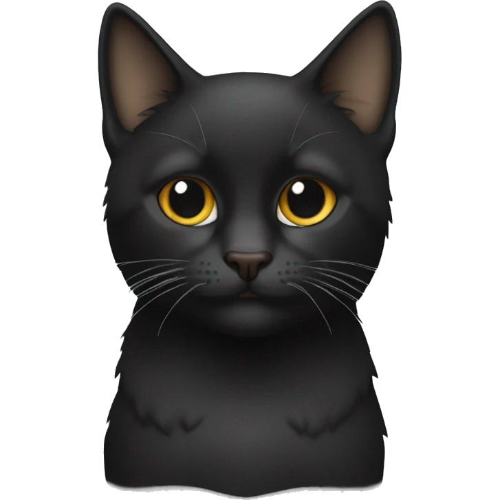 Faz uma emoji de um gato preto emoji