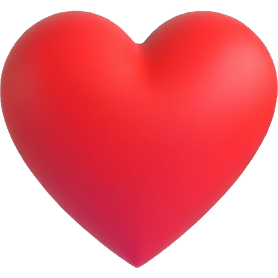 red heart emoji