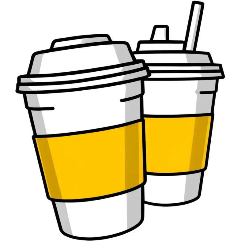 two styrofoam cups emoji