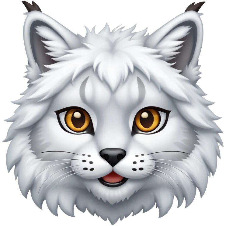 Happy winter lynx emoji