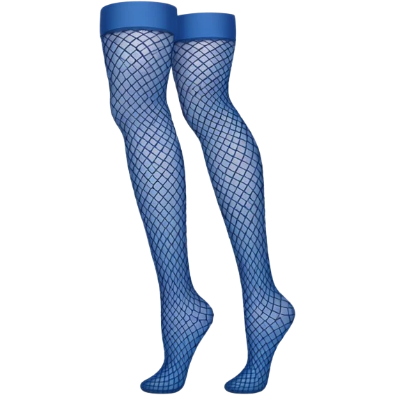 Blue fishnet tights emoji