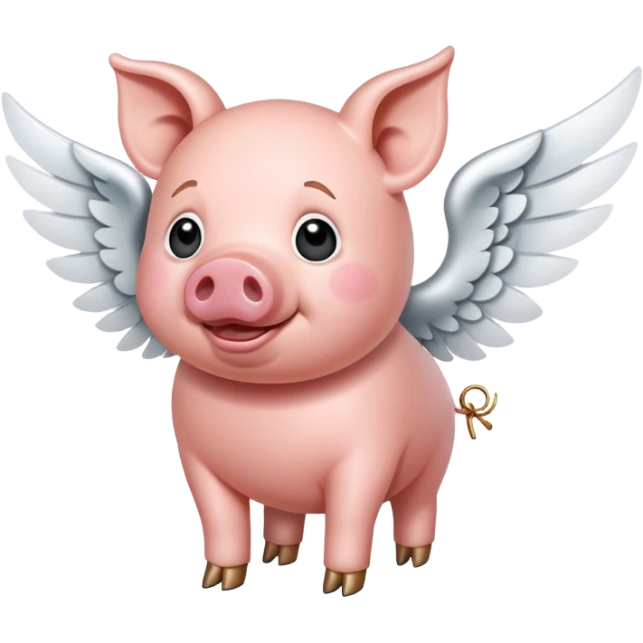Pig with wings emoji