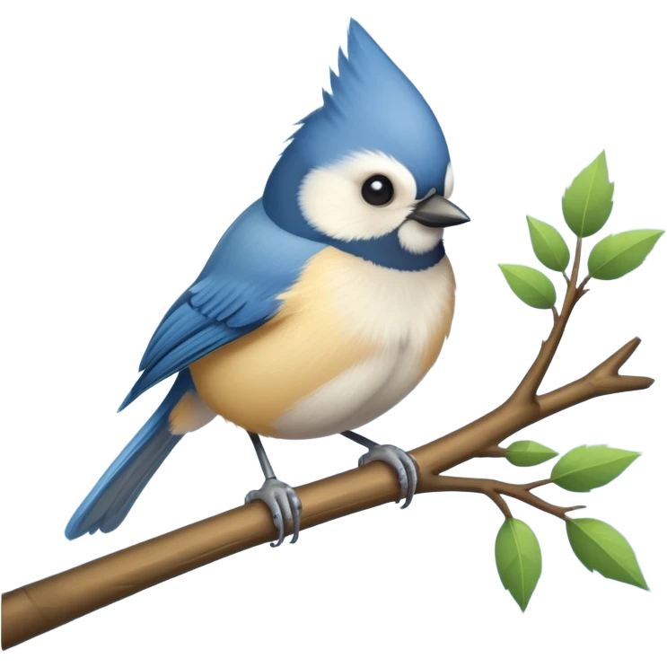 Blue titmouse emoji