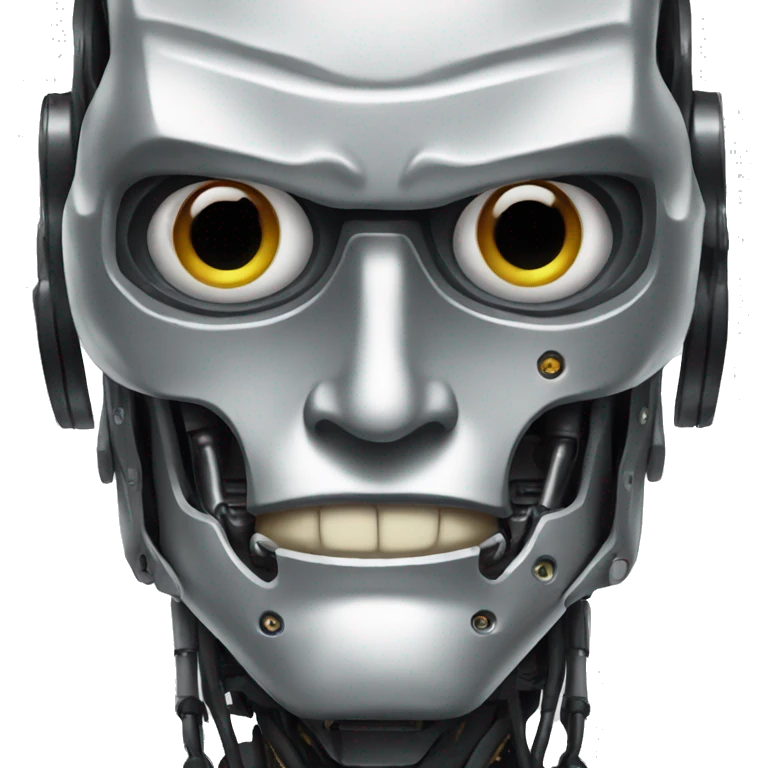 Terminator robot Face emoji emoji