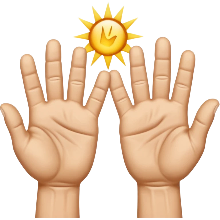 Raising hands in desperation emoji