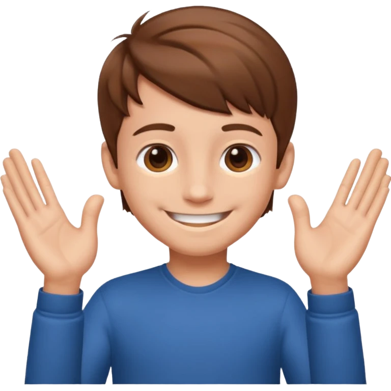 Smart boy namaste emoji emoji