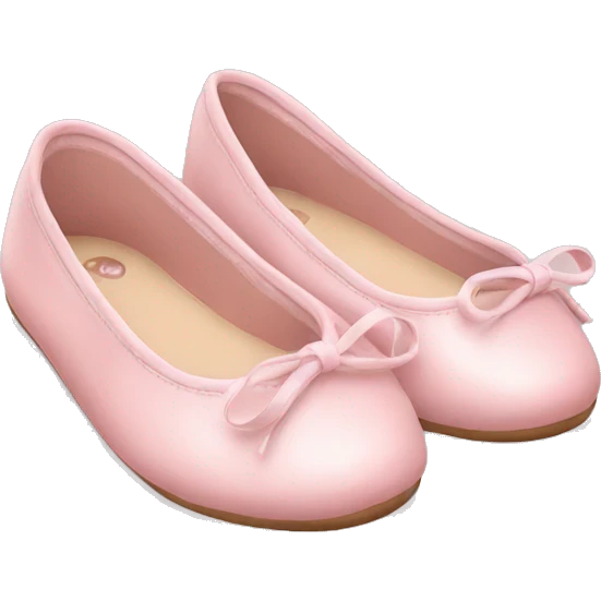 baby pink ballet flats emoji
