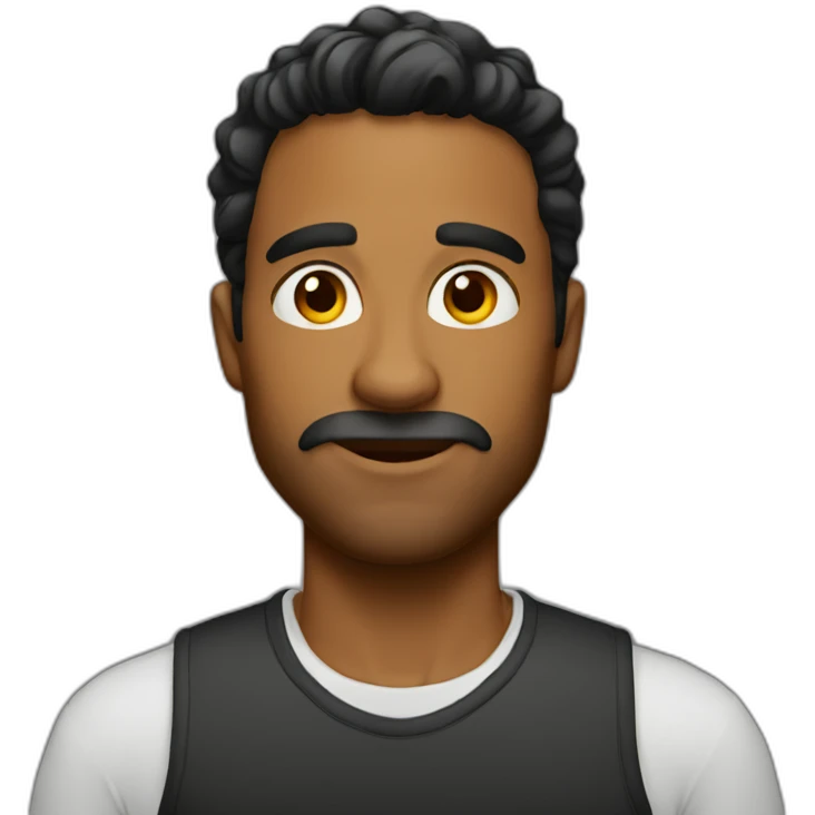 spicy brown man emoji