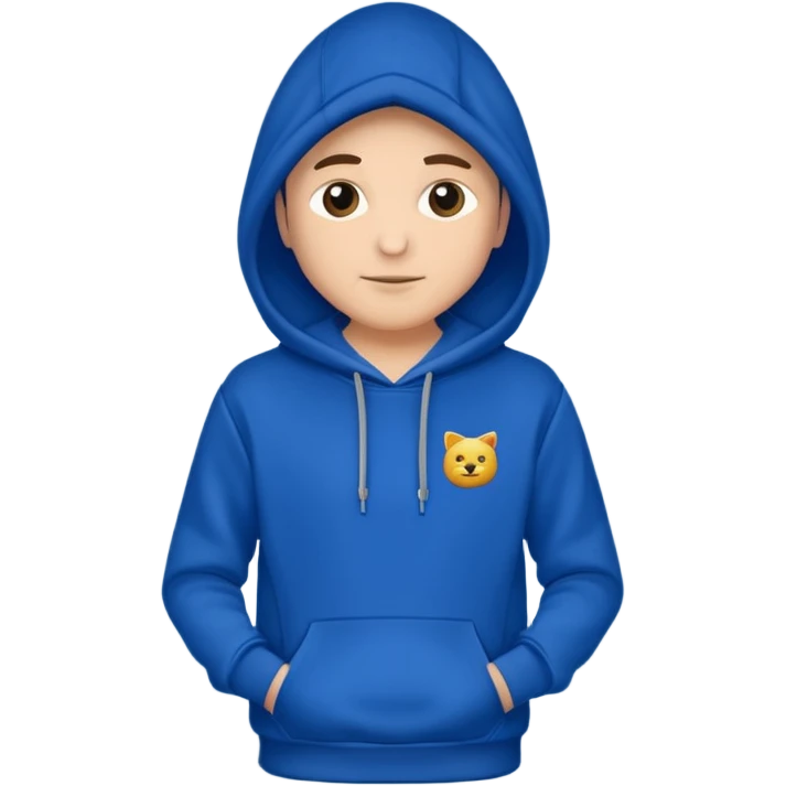 royal blue hoodie emoji