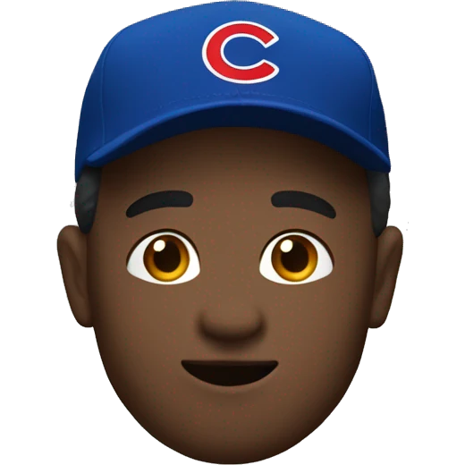 me with a cubs ha emoji