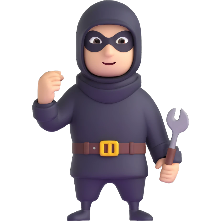 burglar character emoji