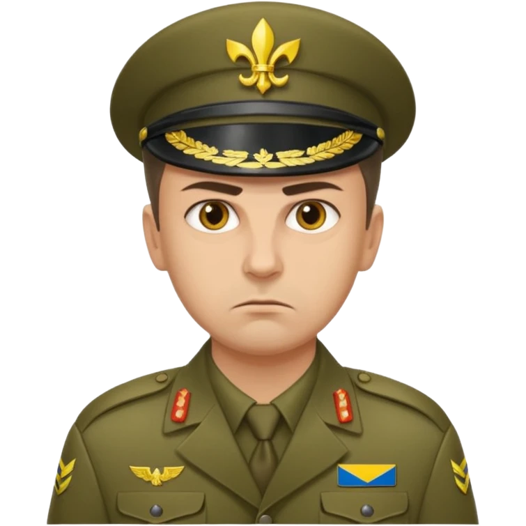 generate realistic military logistics department manager from ukraine emoji