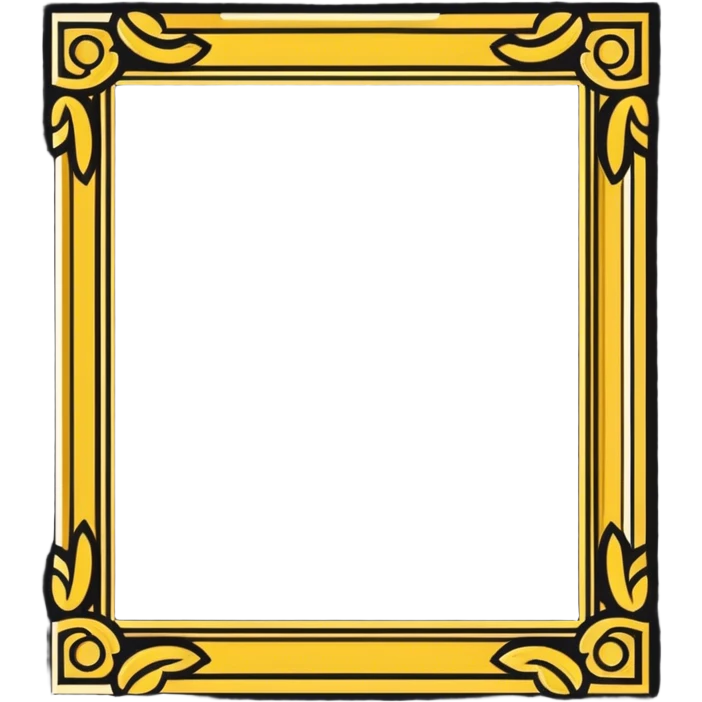 Friends tv show gold frame emoji