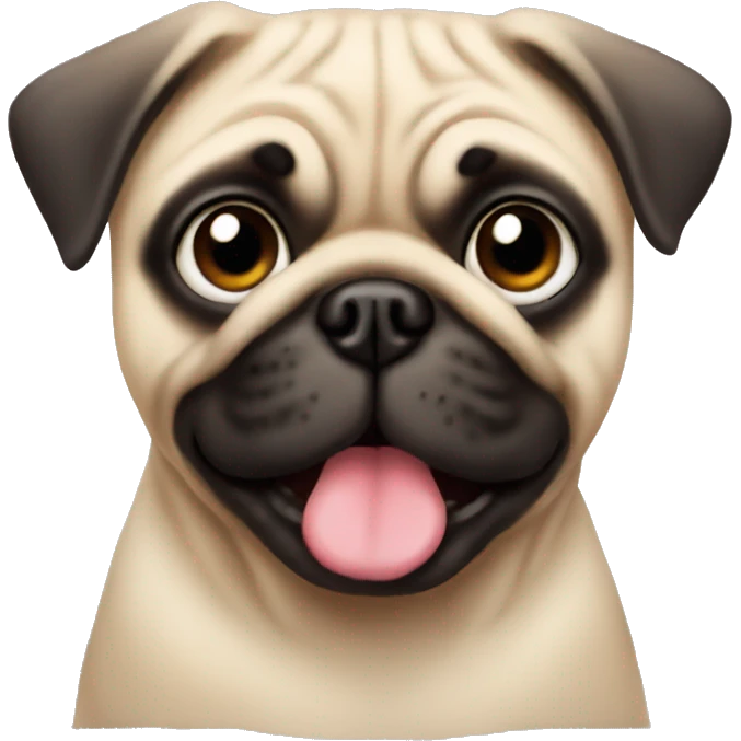 Pug cute emoji