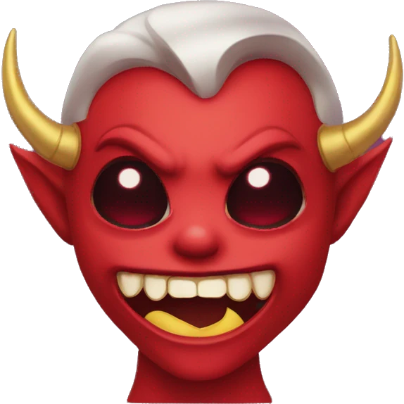 Diable bisous coeur emoji