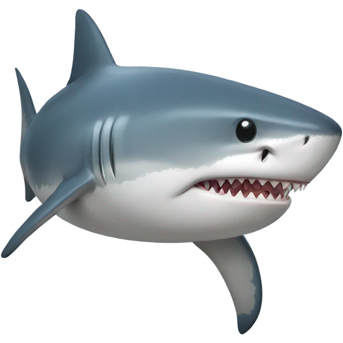 Shark with bow on head emoji