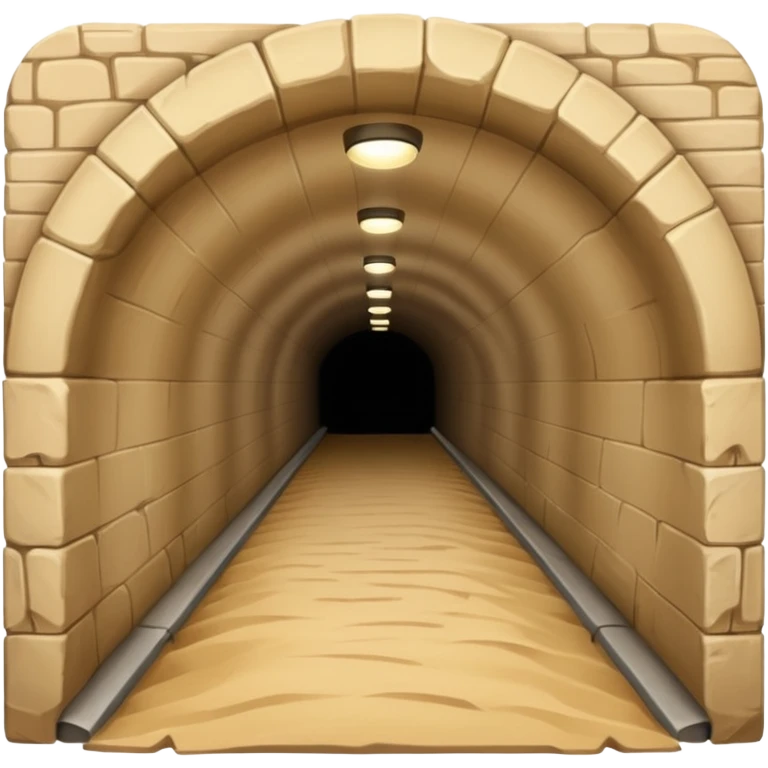 The tunnel is sandy emoji