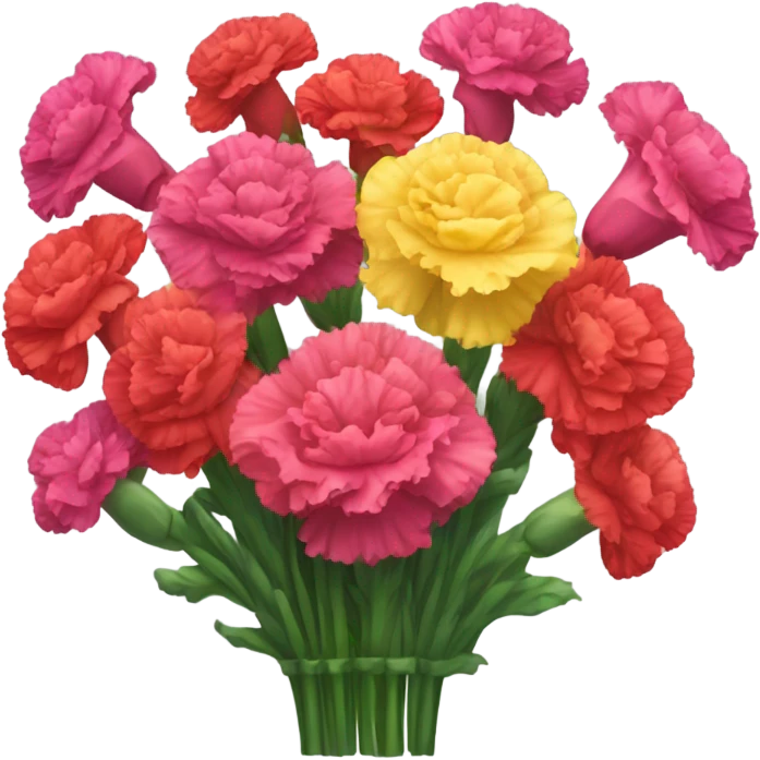 carnations emoji