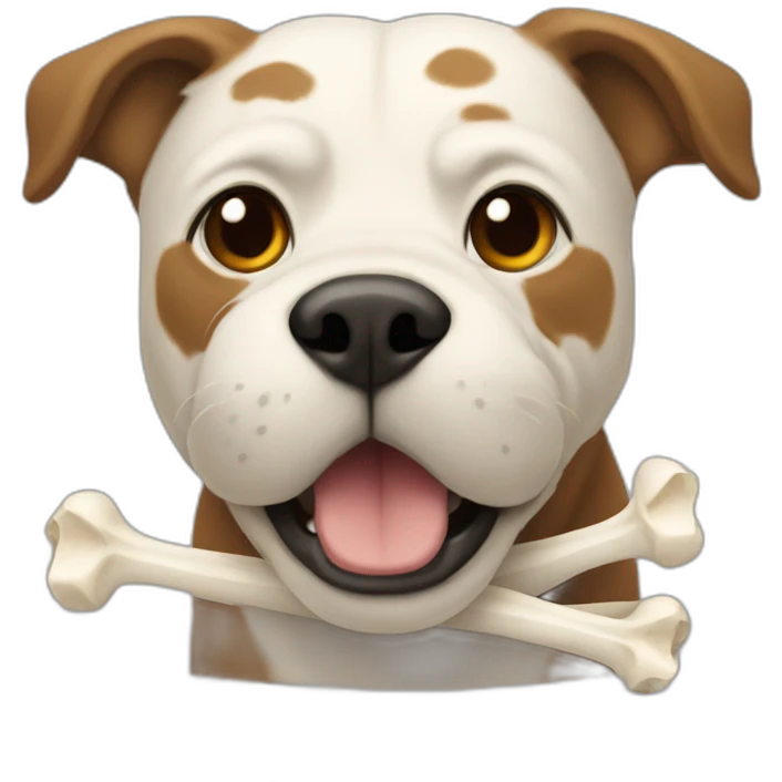 Dag with bones emoji