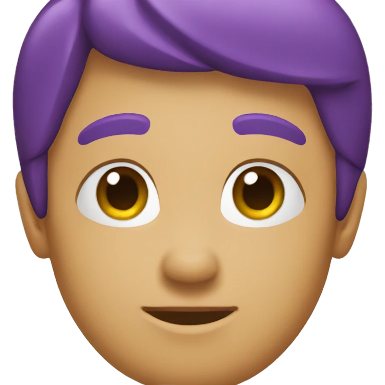 one purple emoji