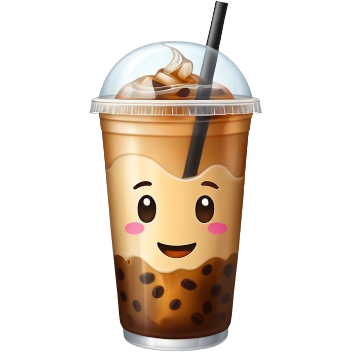 Flat lid iced coffee emoji