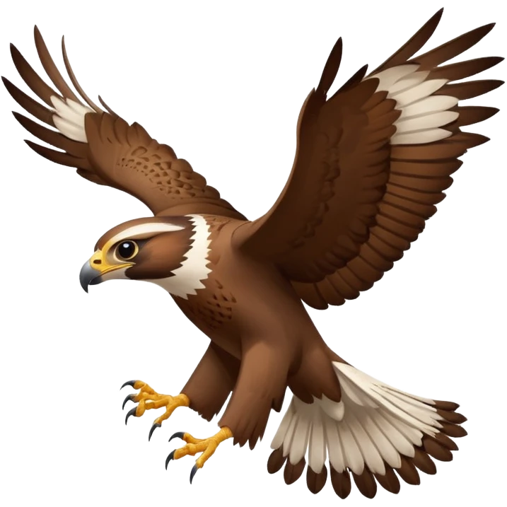 falcon soaring with wings spread symbolizing Puy du Fou bird show emoji