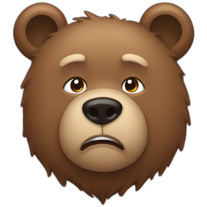 loss making bear emoji