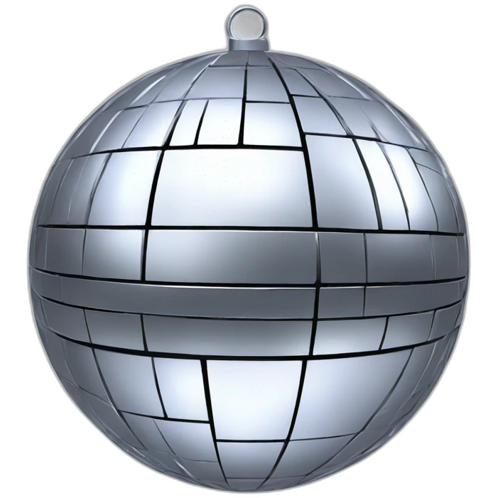 disco ball silver emoji