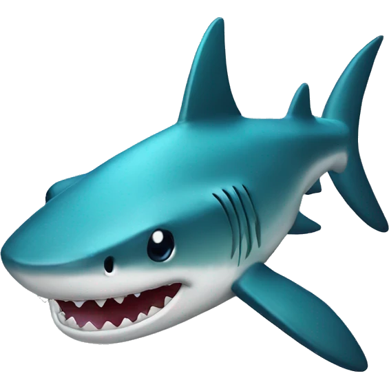 Diamond pineaplle shark emoji