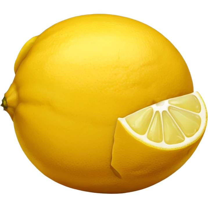 The leftovers of a lemon after squeezing it emoji