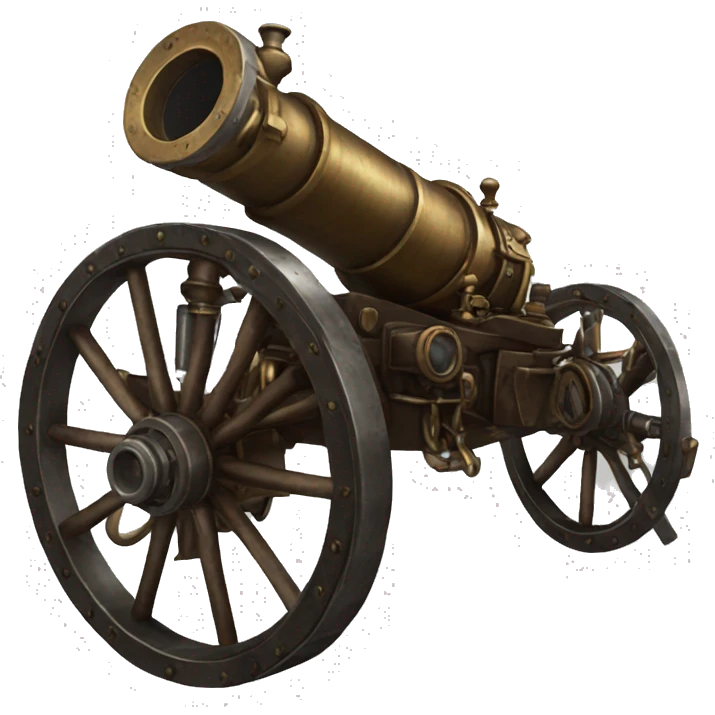 steampunk artillery canon emoji