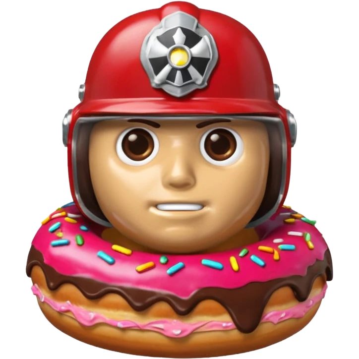 Donut with trooper ha emoji