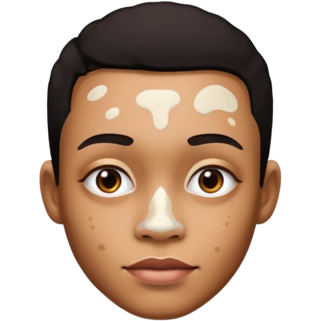 vitiligo no corpo emoji