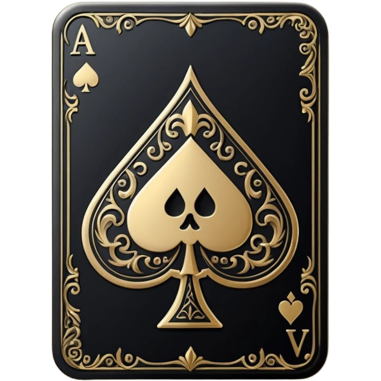 Ace of spades black emoji
