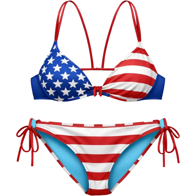 American flag bikini emoji