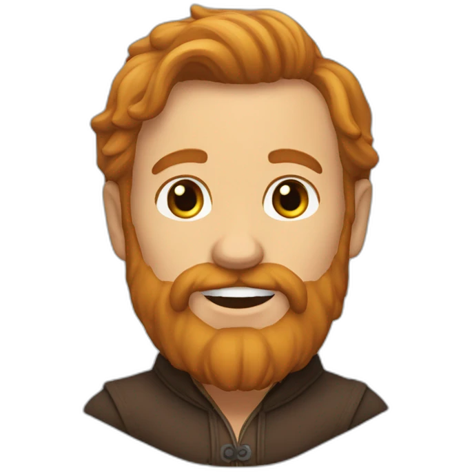 chauve barbu roux emoji