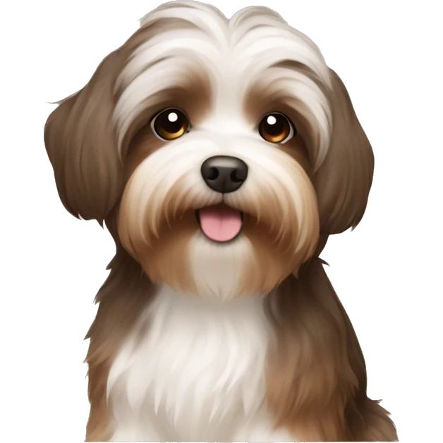Brown havanese  emoji
