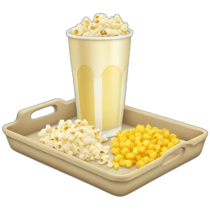 drink and popcorn tray emoji