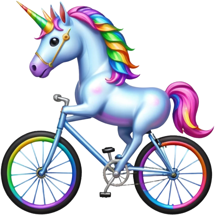 unicorn bike emoji