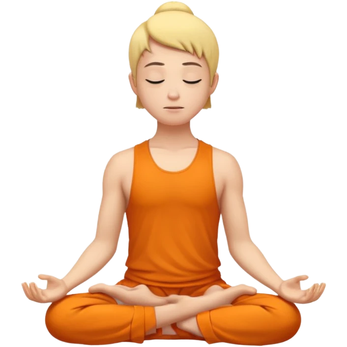 Person meditating emoji
