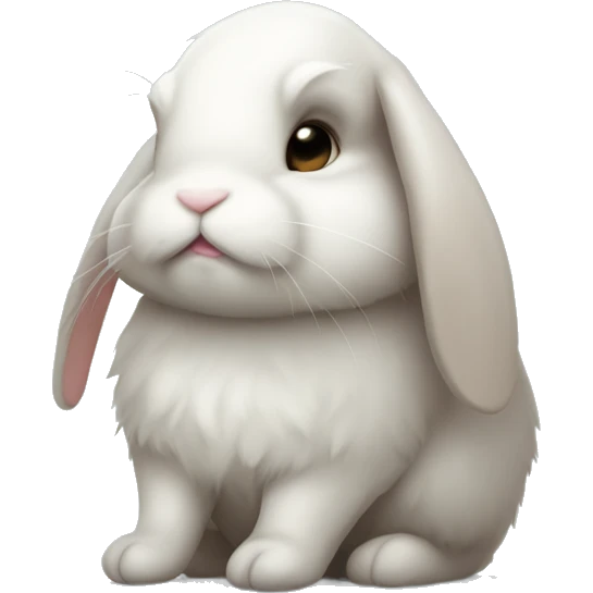 Sad lovesick bunny emoji