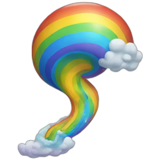 rainbow tornado emoji