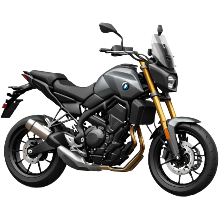 2022 black MT07, side profile emoji